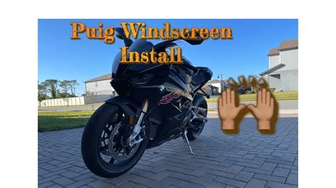 First Mod On My 2021 Bmw S1000rr Puig Winscreen Installunboxing Youtube