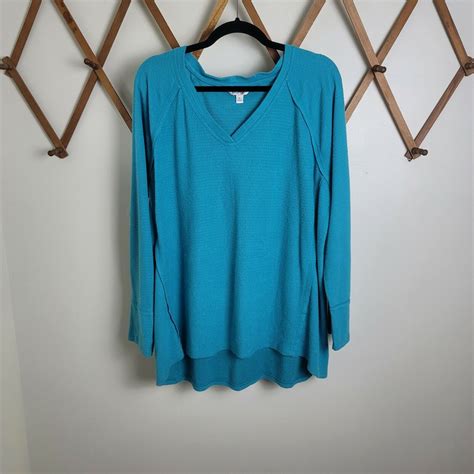 Wildfox Haley Brushed V Neck Sweater Aqua Blue Women S Size Xl Ebay