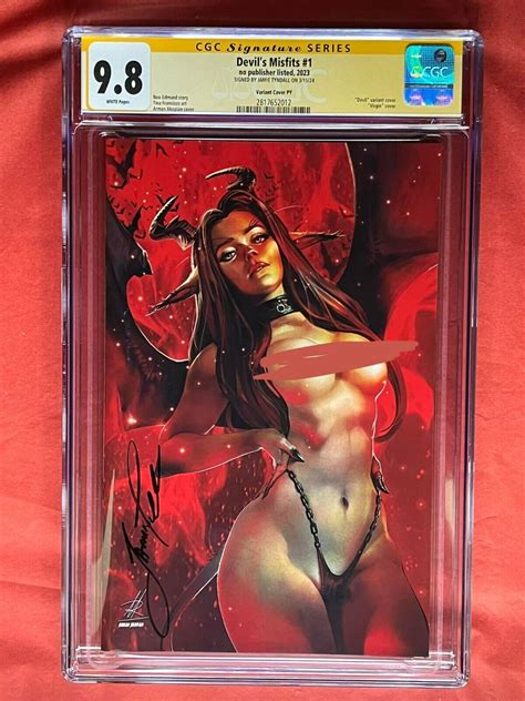 The Devils Misfits Cover Py Variant Cgc Ss Signed By Jamie