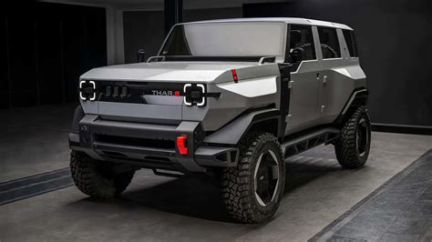 2023 Mahindra Vision Thar.e Concept SUV Front Quarter | AUTOBICS