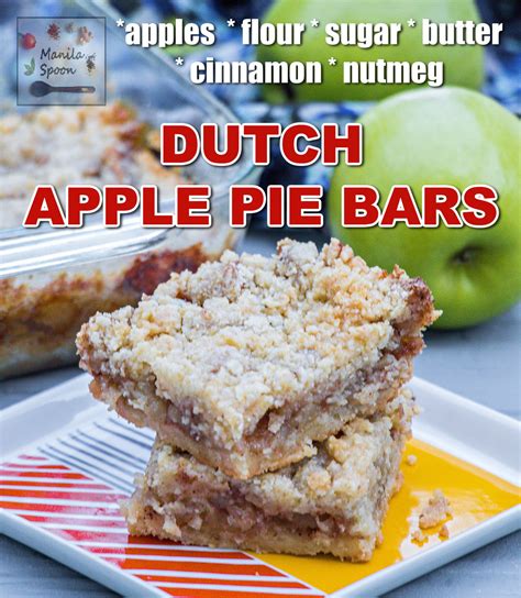 Dutch Apple Pie Bars Manila Spoon