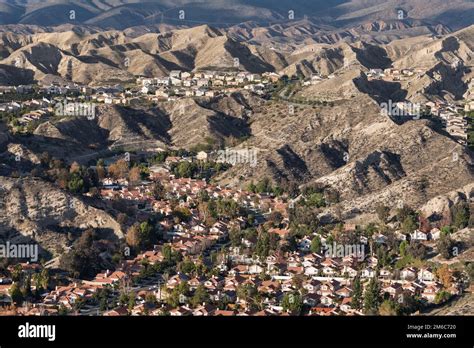 Suburban Los Angeles Hillside Homes Hi Res Stock Photography And Images
