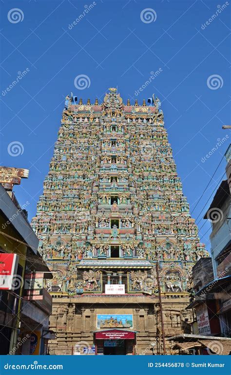 Meenakshi Amman Temple Madurai Tamilnadu India Editorial Stock Photo