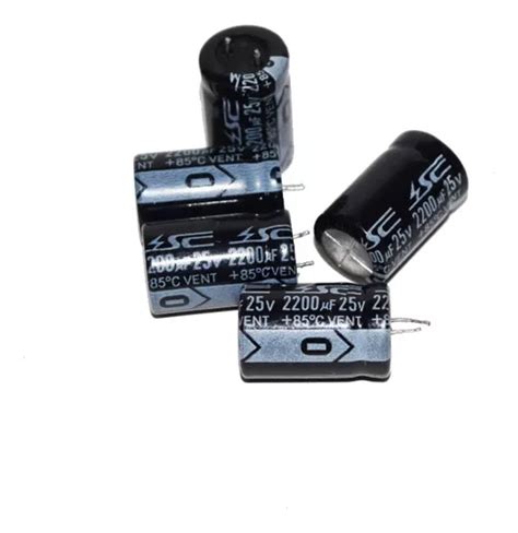 Capacitor Electrol Tico Uf V Pzas Mercadolibre