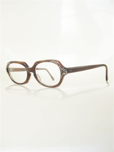 1950s Rhinestone Eyeglasses Womens Vintage 50s Boxy Glasses Etsy