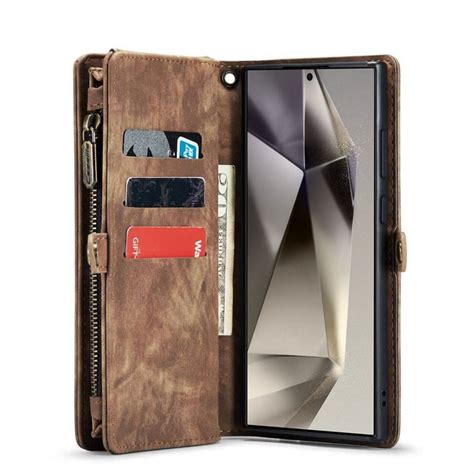 K B Multi Wallet Caseme Kort Samsung Galaxy S Ultra Brun