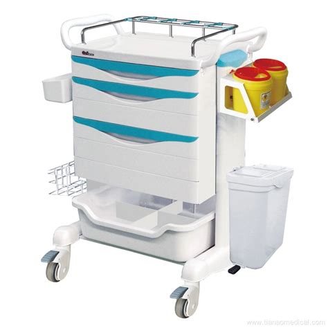 Hospital Aluminum Steel Abs Convenient Treatment Trolley China Manufacturer