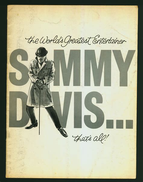 The World S Greatest Entertainer Sammy Davis That S All National Museum Of American History