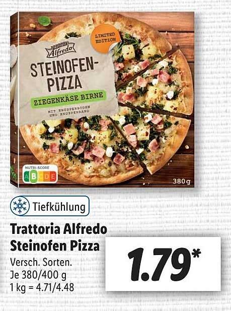 Trattoria Alfredo Steinofen Pizza Angebot Bei Lidl 1Prospekte De