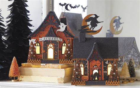 Raz Beware Lighted Halloween Haunted House Decoration