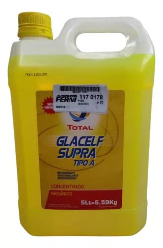 Líquido Refrigerante Total Glacelf Supra 5 Lts Concentrado