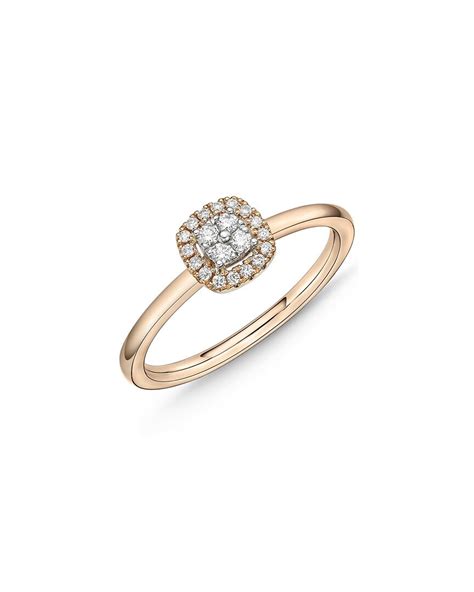 Buy Memoire Memoire 18k Rose Gold 0 11 Ct Tw Diamond Stack Em Up