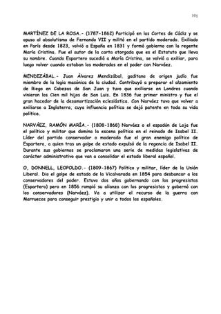 Tema 2 La revolución liberal en el reinado de Isabel II PDF