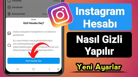 Instagram Hesab Nas L Gizli Yap L R Instagram Hesab N Gizli