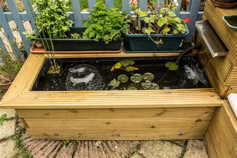 Raised Timber Pond With Waterfall And Bench 8 Steps With Pictures