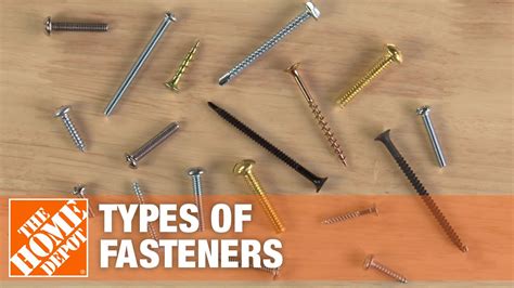 Types Of Fasteners The Home Depot Youtube