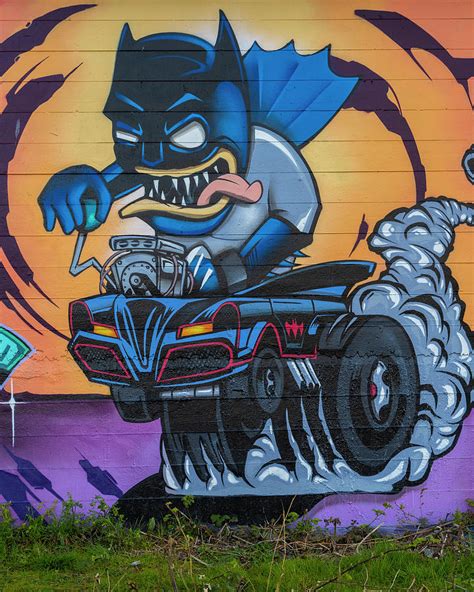 Crazy Batman Graffiti Photograph by Bill Cubitt - Fine Art America