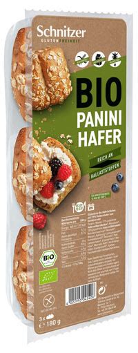 Bio Panini Hafer von Schnitzer glutenfreie Brötchen kaufen