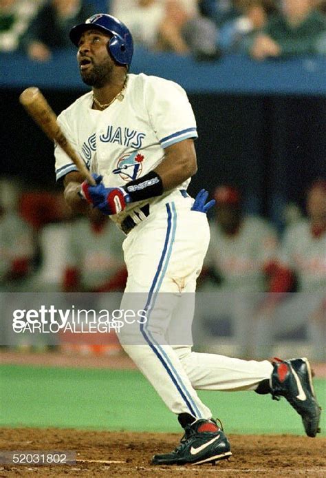 News Photo Joe Carter Of The Toronto Blue Jays Watches The 1993