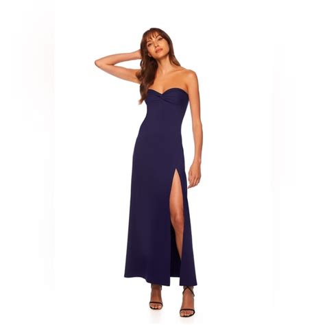 Susana Monaco Dresses Susana Monaco Twist Front Strapless Slit