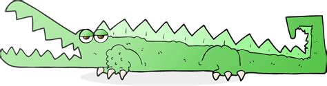 freehand drawn cartoon crocodile 12016317 Vector Art at Vecteezy