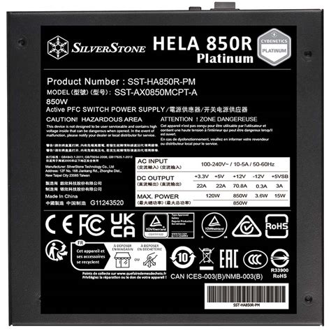 SilverStone HELA 850R Platinum ATX 3 0 And PCIe 5 0 PSU With 12VHPWR