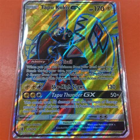 Full Art Tapu Koko Gx Sm Guardians Rising Hobbies Toys