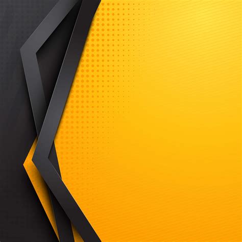 Free Abstract Yellow And Black Design Background