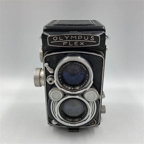 【傷や汚れあり】222 Ki S2157★olympus Flex 二眼レフカメラ★フィルムカメラオリンパスフレックス128 F7