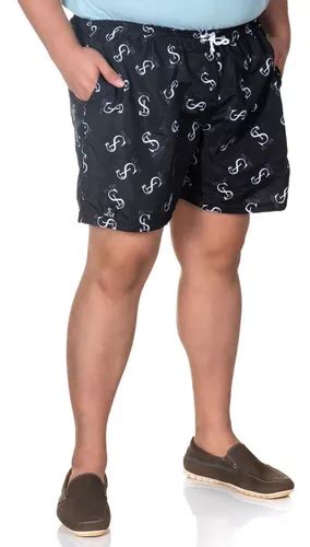 Bermudas Masculina Tactel Plus Size Queima De Estoque