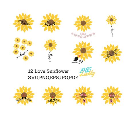 12 Love Sunflower Svg Files For Cricut Sunflowers Svg Sunflower Bird