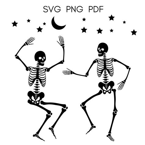 Dancing Skeletons SVG Skeleton Funny Dance SVG Skeleton SVG Etsy