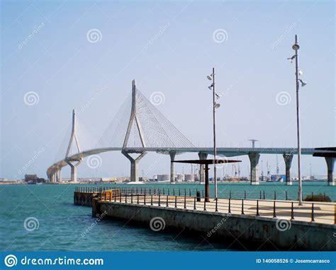 Puente De La Constitucion Called La Pepa In The Bay Of Cadiz