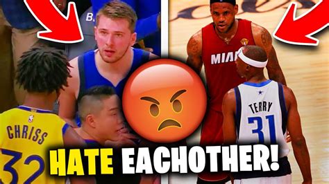 Nba Players Who Hated Each Other Shocking Youtube