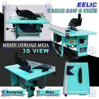 Jual EELIC MEG TS8IHD Mesin Gergaji Meja 8 Inch 600 Watt 220v Kecepatan