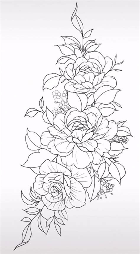 Pin By Tinkerbell On Different Pixs Tattoo Stencil Outline Flower