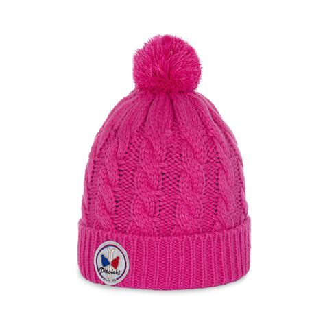 Bonnet Pompon Enfant Alpina Rose Pipolaki Chapellerie Traclet