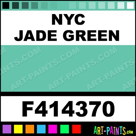 NYC Jade Green Model Acrylic Paints - F414370 - NYC Jade Green Paint ...