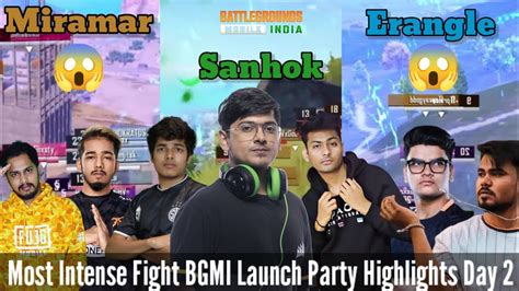 MOST INTENSE MOMENTS IN BGMI LAUNCH PARTY DAY 2 HIGHLIGHTS Mortal