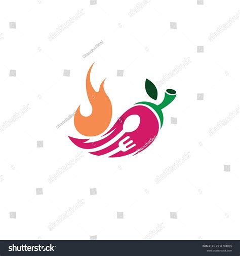 Red Hot Chili Logo Design Stock Vector Royalty Free 2234704095 Shutterstock