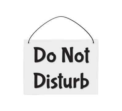 Do Not Disturb Board Sign Or Notice Message Instructions Art Vector