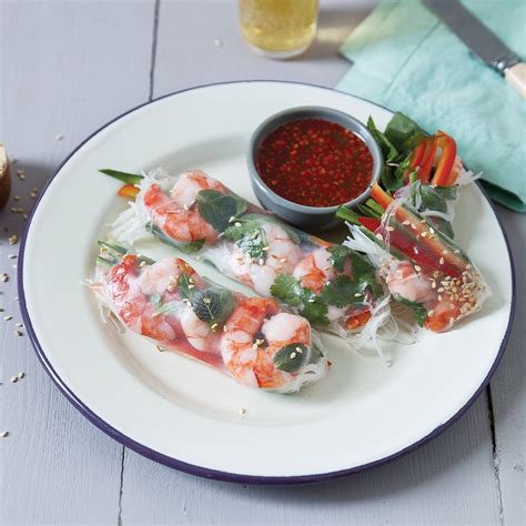 Simple Prawn And Cucumber Spring Rolls Recipe Easyfood