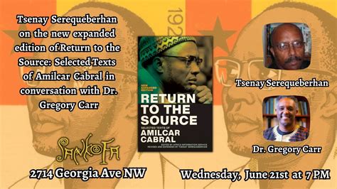 Return To The Source Selected Texts Of Amilcar Cabral Youtube