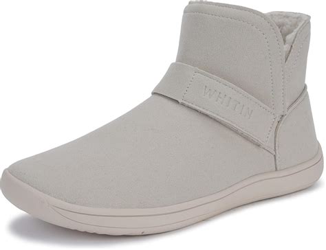 Whitin Womens Wide Toe Box Warm Ankle Boots Minimalist