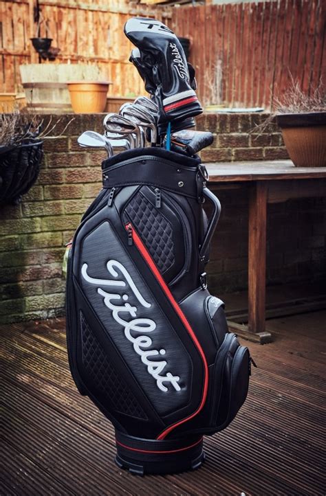 Jet Black Midsize Tour Bag Golf Gear Team Titleist