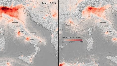 Imagini Din Satelit C T De Mult A Sc Zut Poluarea Dup Ce