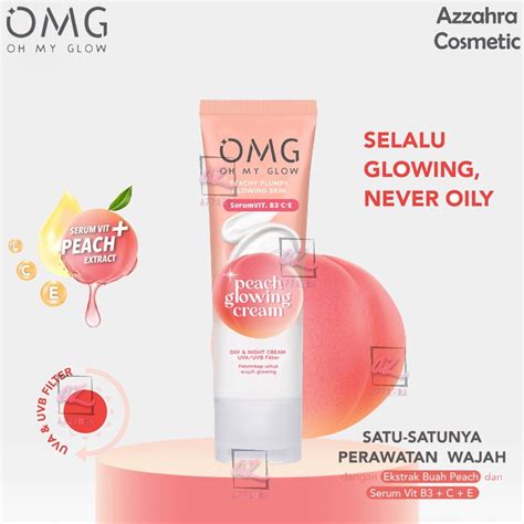 Jual Omg Oh My Glow Peach Glowing Cream 25gr Moisturizer Pelembab