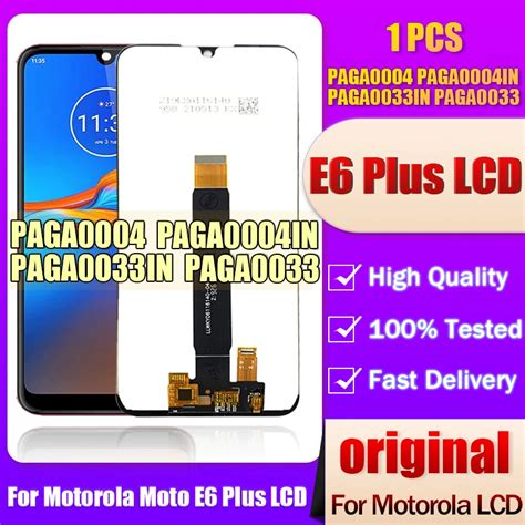 Original For Motorola Moto E6 Plus Lcd No Frame Display Touch Screen