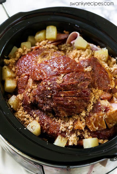 Crock Pot Brown Sugar Ham With Pineapple Swanky Recipes