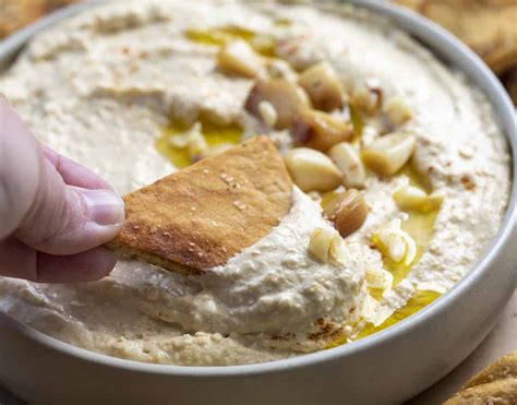 Roasted Garlic Hummus I Am Homesteader